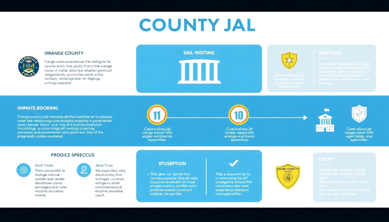 Visual representation of orange county jail inmate booking information shows key processes clearly.