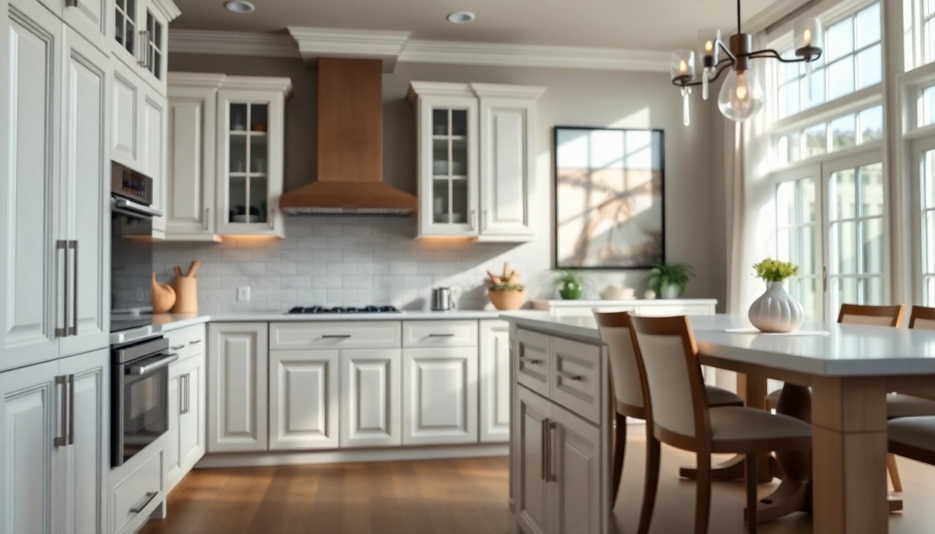 Stunning cabinet refacing Clearwater FL service showcased in an elegant kitchen setting.