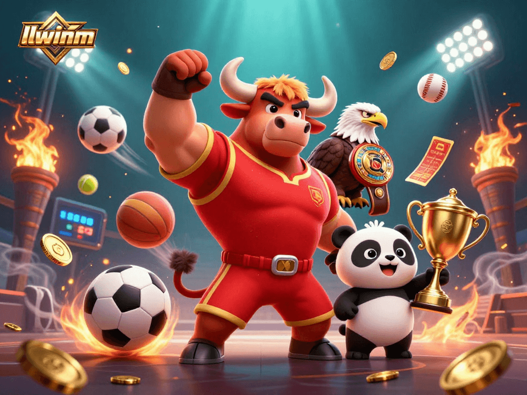 Join llwinm for thrilling online gambling experiences with vibrant characters and sports elements.