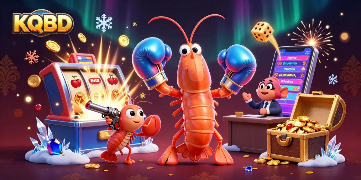 KQBD shows the colorful jackpot explosion in a vibrant cartoon-style illustration featuring the ocean's hardest puncher.
