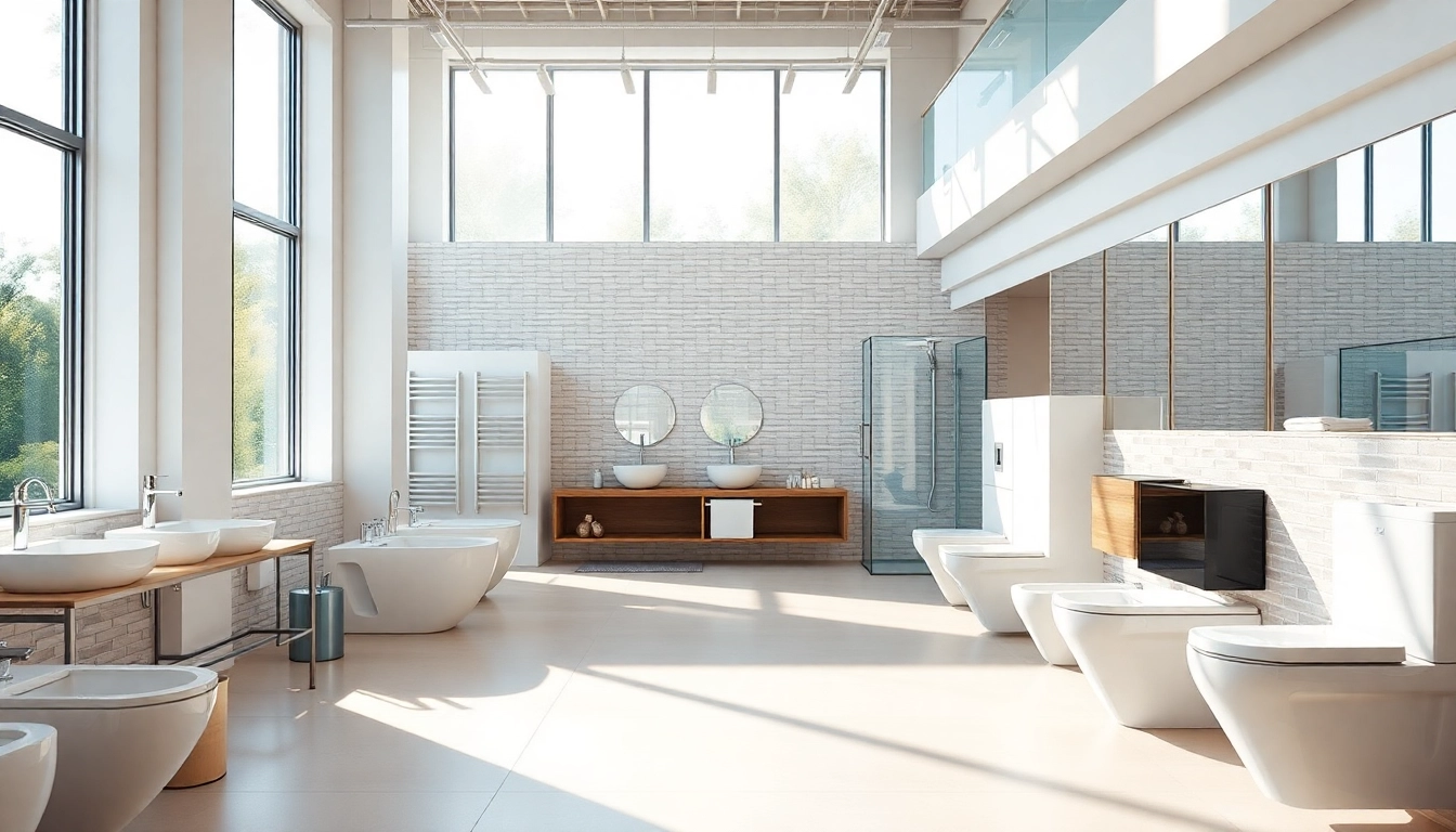 Entdecken Sie die hochwertigen Produkte von sonni sanitär in einem modernen Badezimmer-Showroom.