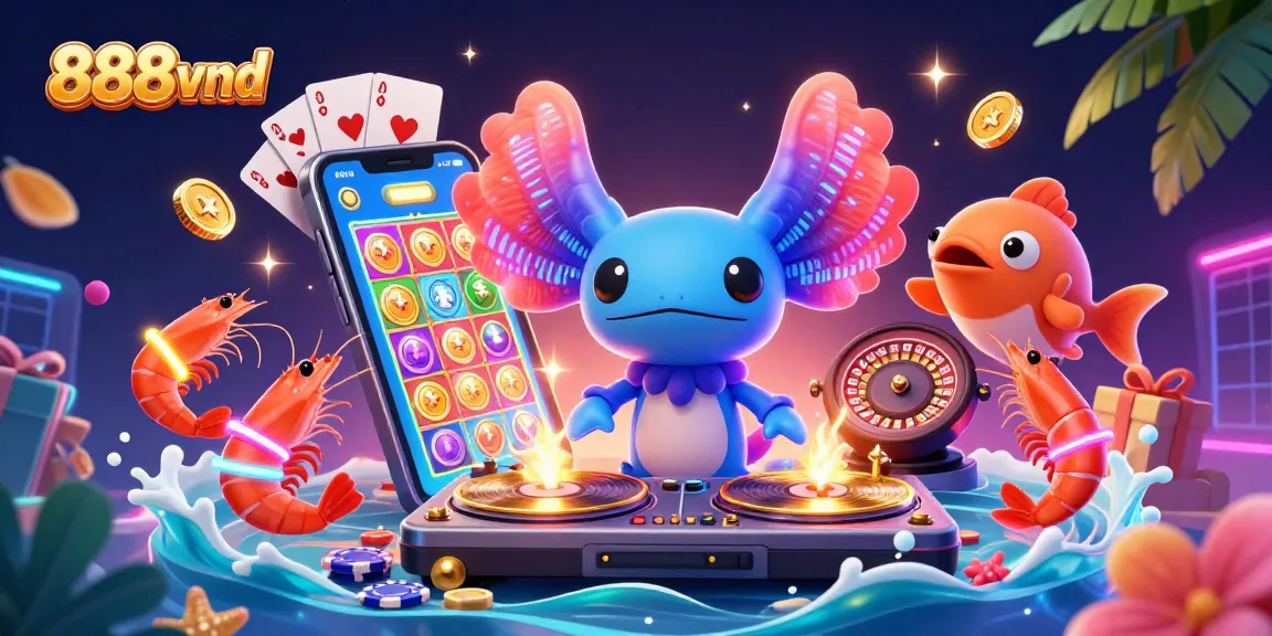 Experience thrilling gameplay at 888vnd with vibrant characters and dynamic casino elements.