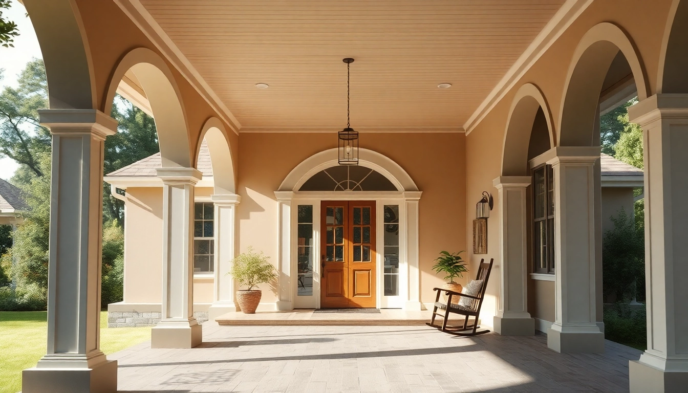 Showcase of a colonial addition with elegant architecture and warm colors, enhancing a welcoming atmosphere.