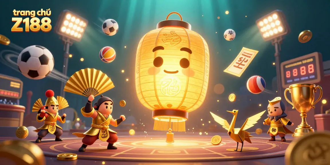 Experience the magic of gaming at trang chủ Z188 with the golden lantern spirit and dynamic sports elements.