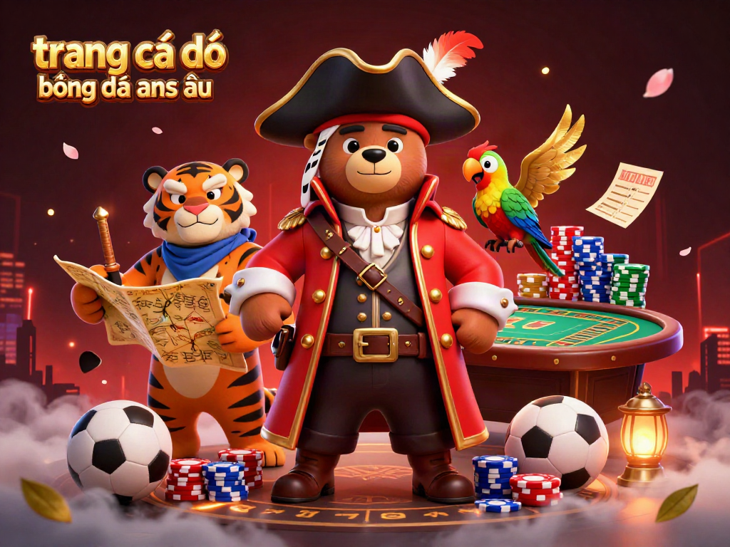 Đặt cược trực tuyến tại trang cá độ bóng đá châu âu với các nhân vật thú vị trong một khung cảnh đầy màu sắc