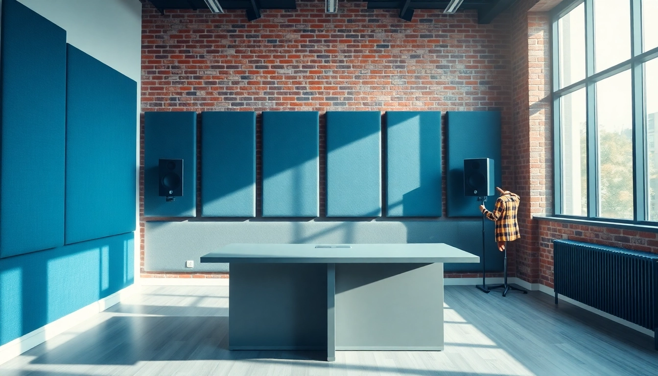 Soundproofing acoustic panels enhancing a modern office environment.