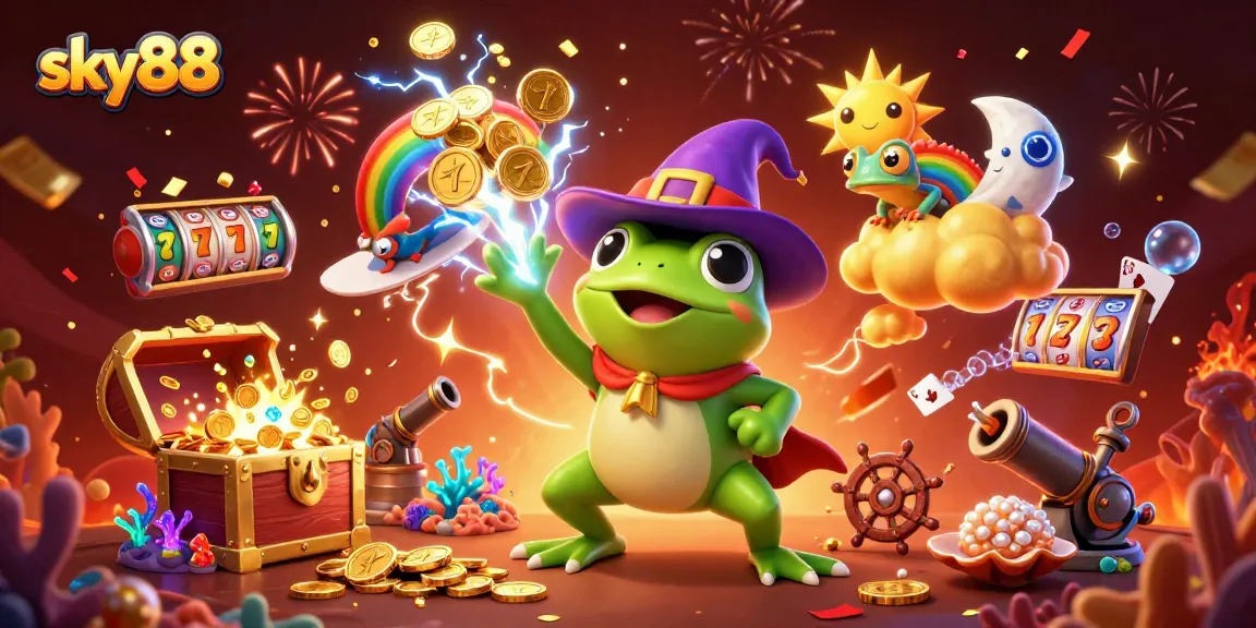 Experience the thrill of sky88 with golden coins and dynamic gameplay elements!