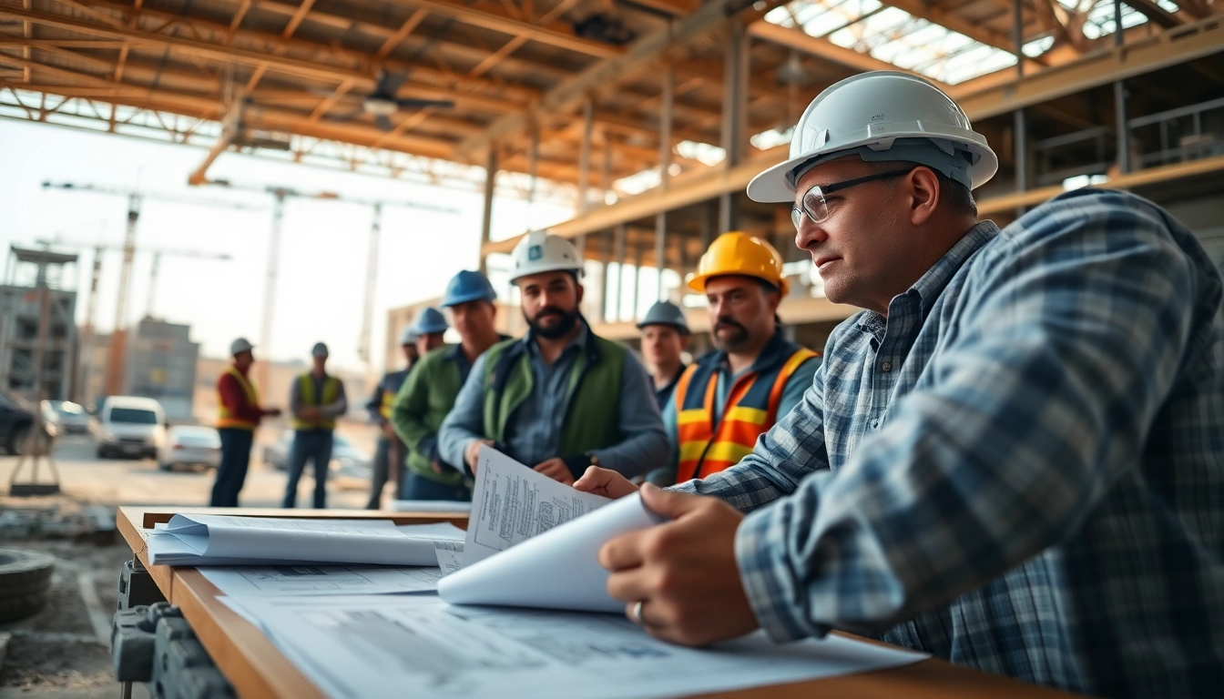 New Jersey General Contractor Leading a Construction Team on-site.
