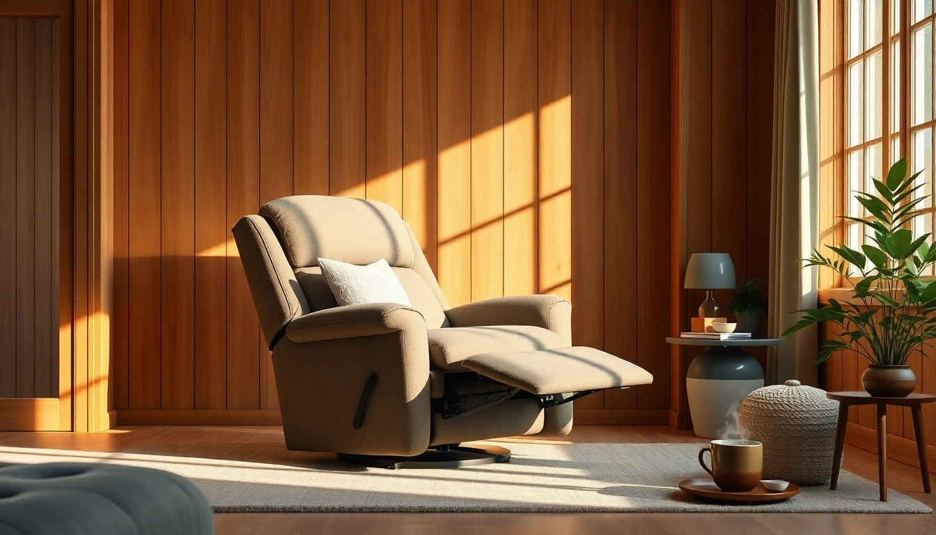 Elegant lift recliner chair in a cozy setting, featuring soft pillows and natural lighting.
