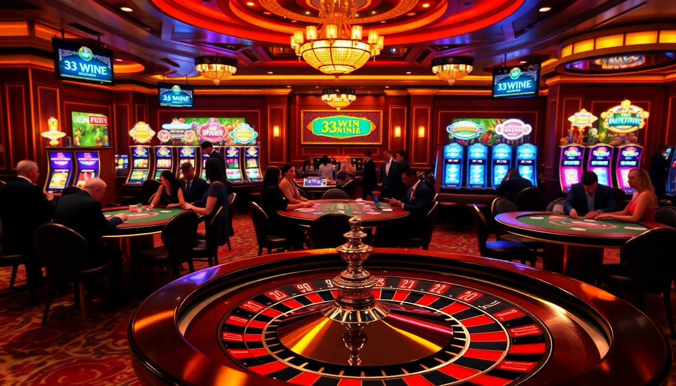 Experience thrilling action at 33win com with vibrant casino tables and lively poker games.