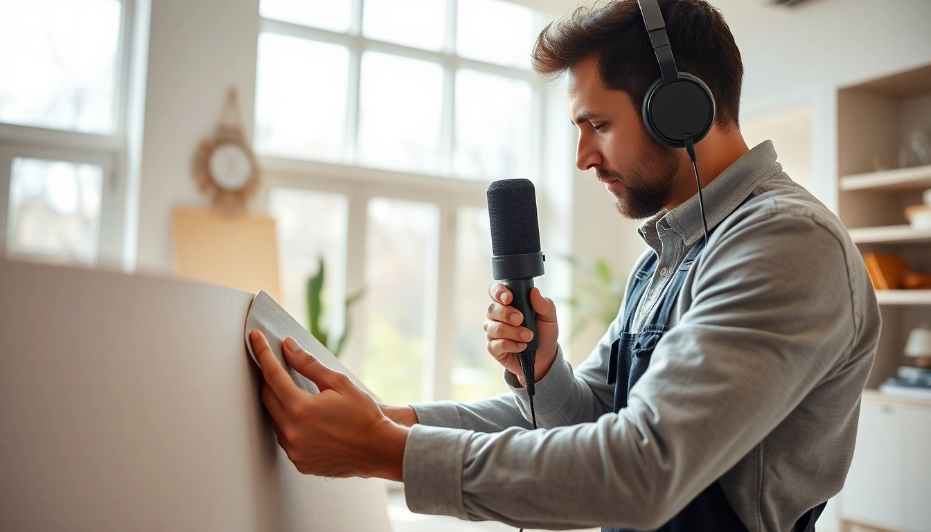Optimize your space with effective soundproofing techniques shown in a professional installation.