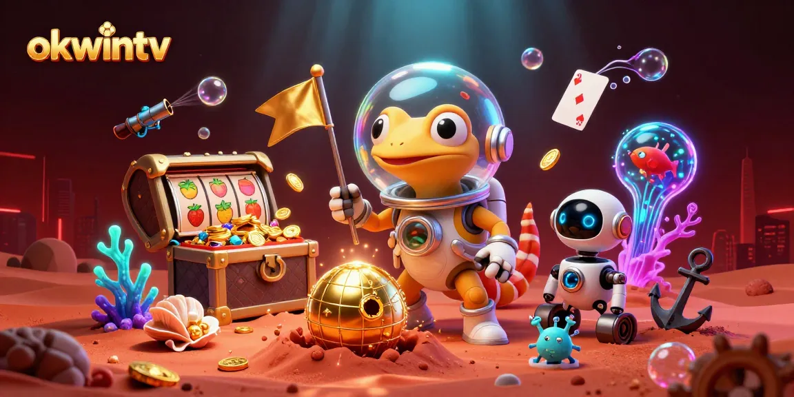 Play slots at okwintv while a Martian gecko discovers a buried golden casino on Mars.