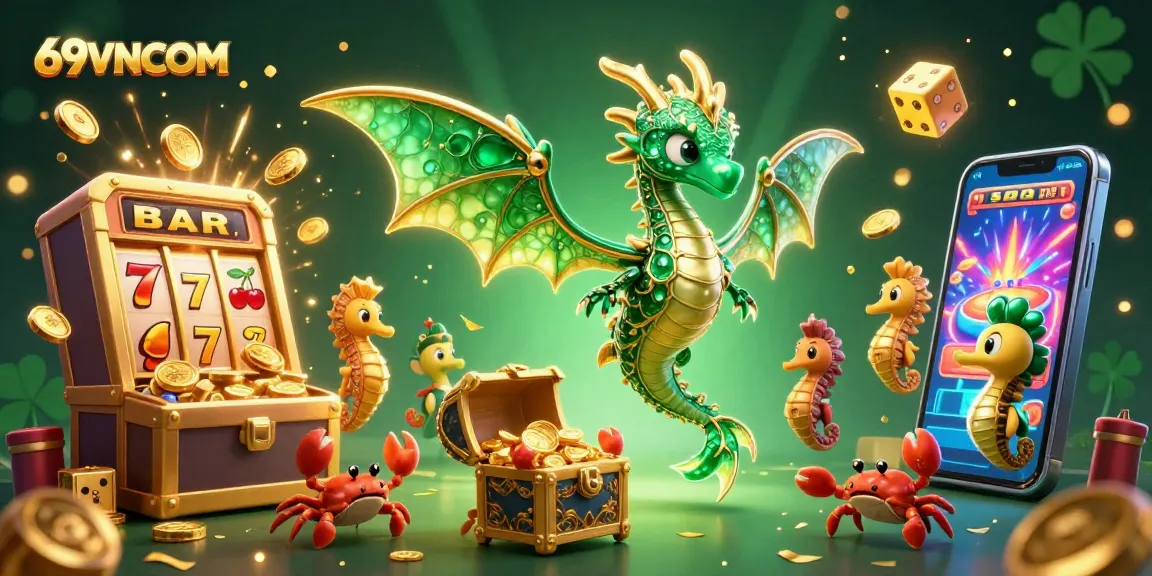 Experience thrilling wins with 69VNCOM while exploring dynamic casino games and rich treasures in an exciting 3D scene.