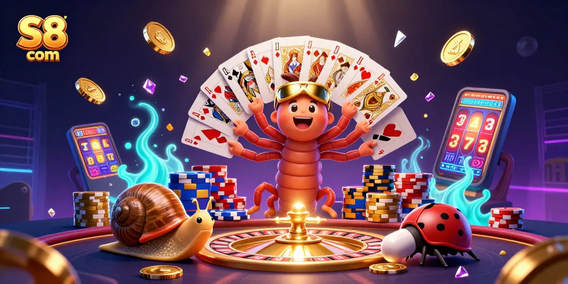 Experience thrilling gameplay at S8 com with our animated casino characters and vibrant atmosphere.