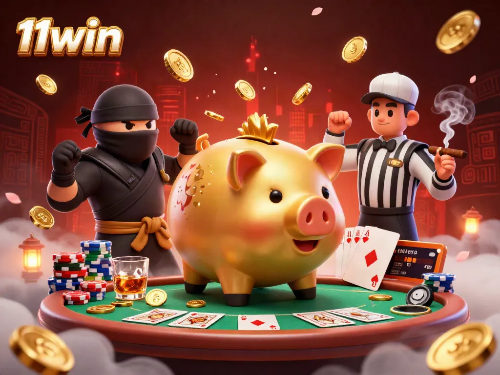 Experience thrilling gameplay with the 11win online casino in a vibrant 3D scene showcasing dynamic characters.