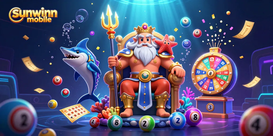 Chơi trò chơi sòng bạc tại sunwinn mobile với vua biển cả Neptune và bóng số sôi động