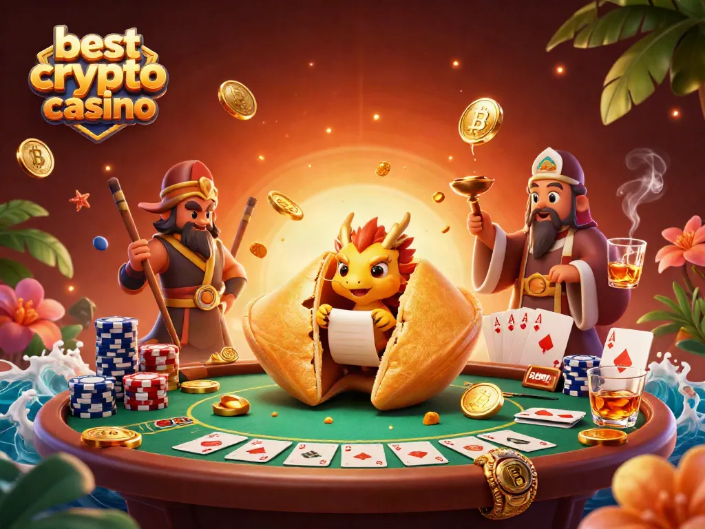 Experience the best crypto casino with vibrant 3D elements, featuring unique characters and poker action.