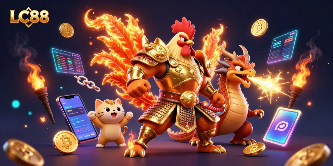 Engage with LC88 at the vibrant casino universe featuring exciting characters and dynamic energy.