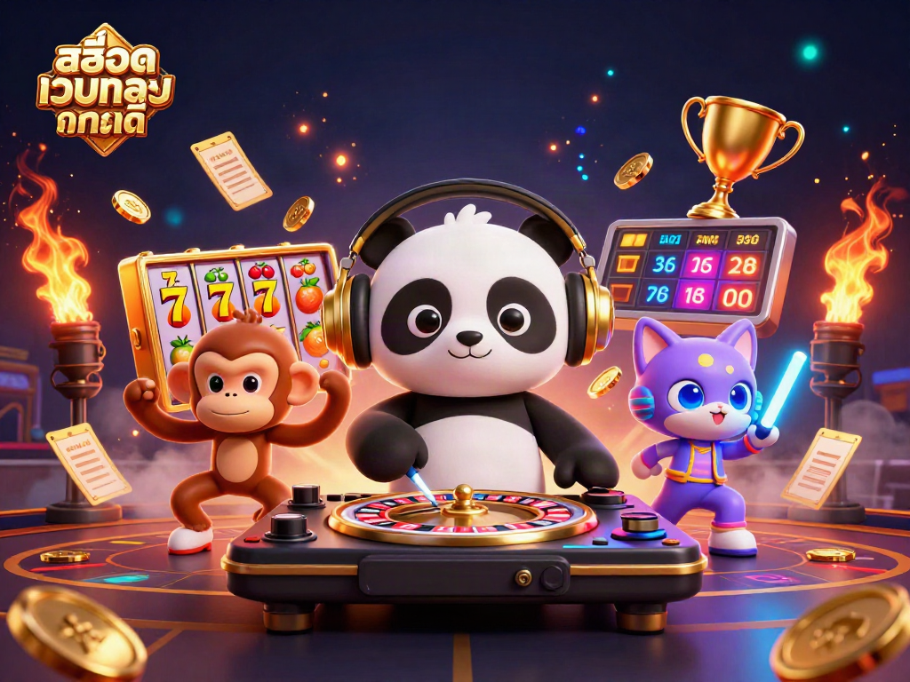 เล่นสล็อตเว็บตรง แตกดี กับ DJ Panda และกลุ่มตัวละครที่สนุกสนานในคาสิโน