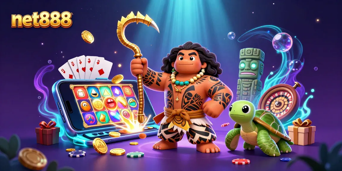 Experience net888's vibrant casino thrill with colorful games, captivating characters, and dazzling visuals.
