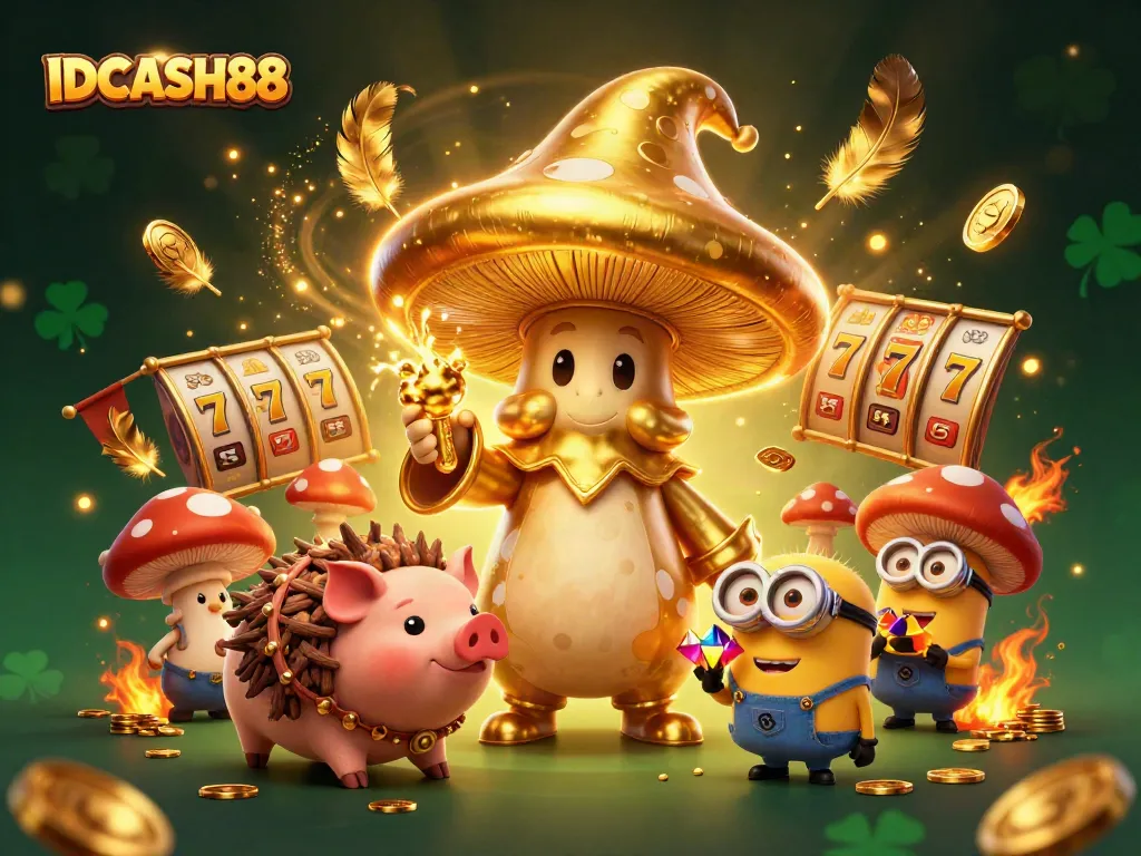 Visit IDCASH88 for thrilling slot action with vibrant 3D characters and magical treasures.