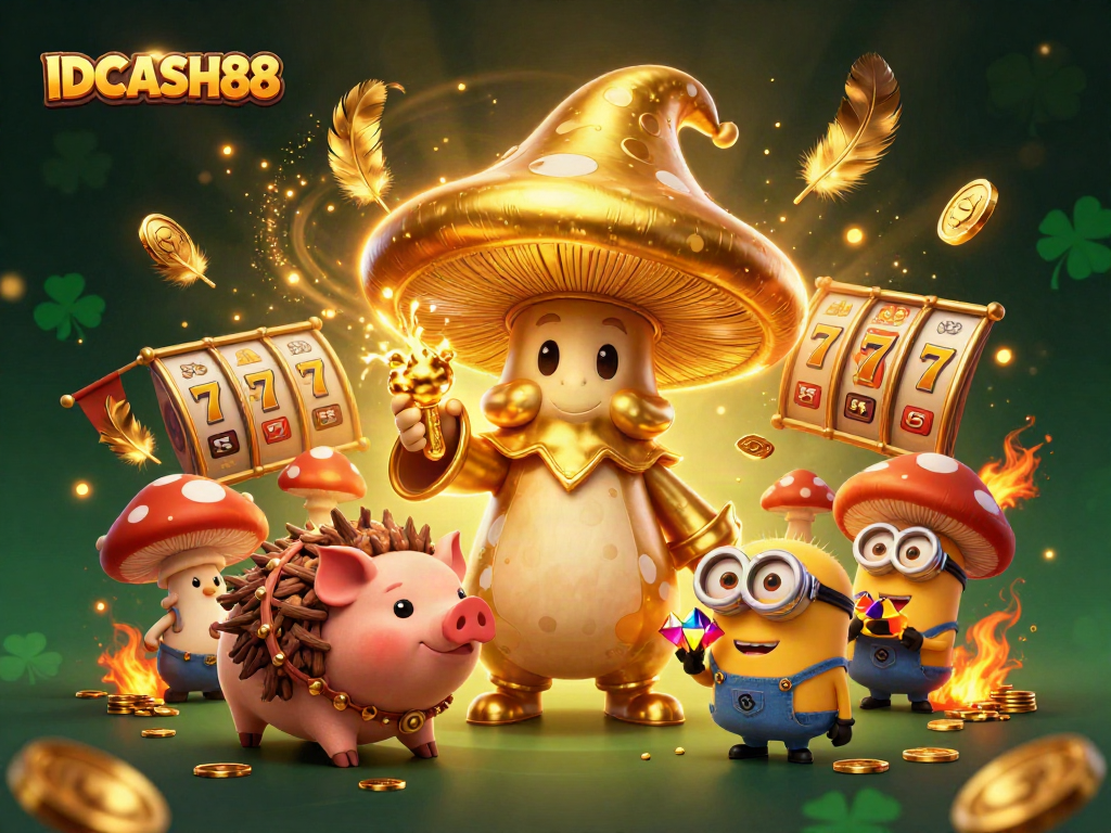 Visit IDCASH88 for thrilling slot action with vibrant 3D characters and magical treasures.