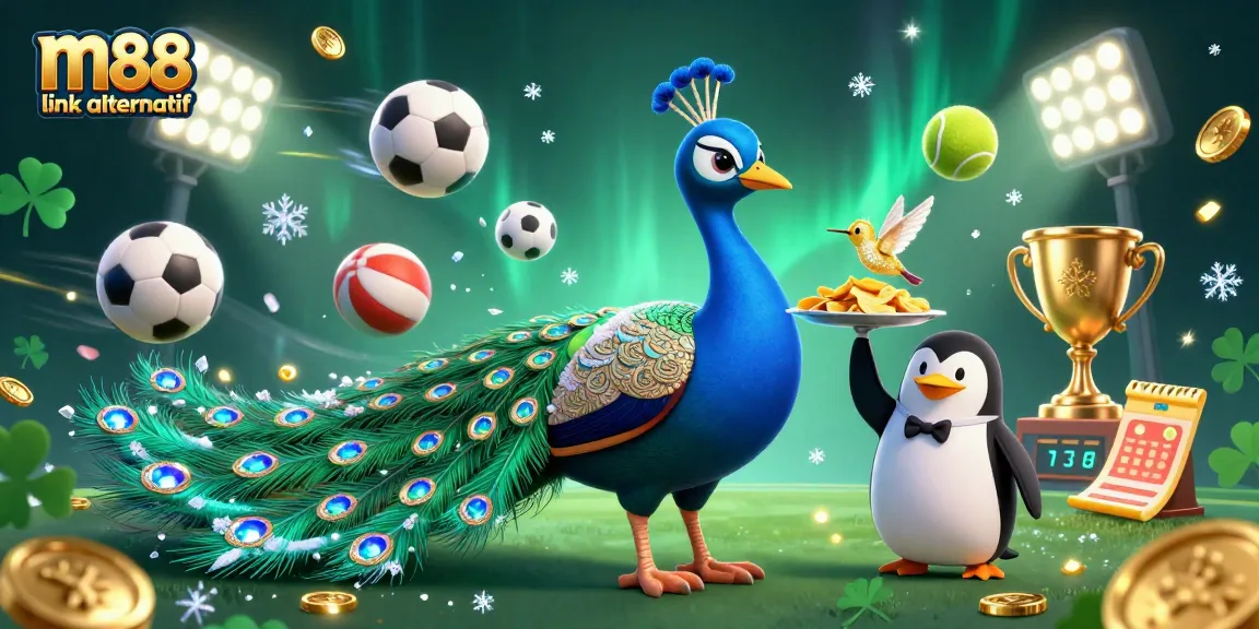 Engage with m88 link alternatif for strategic betting on various sports with dynamic elements and colorful characters.