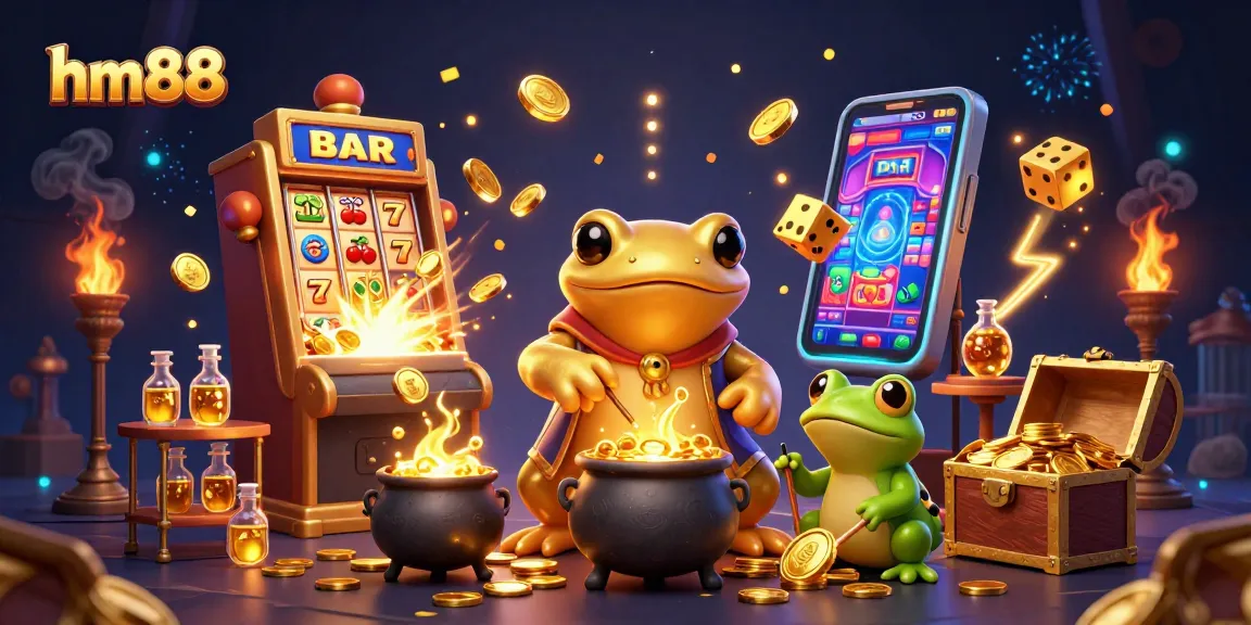 Play thrilling games with hm88 featuring a golden salamander and dynamic jackpot visuals.
