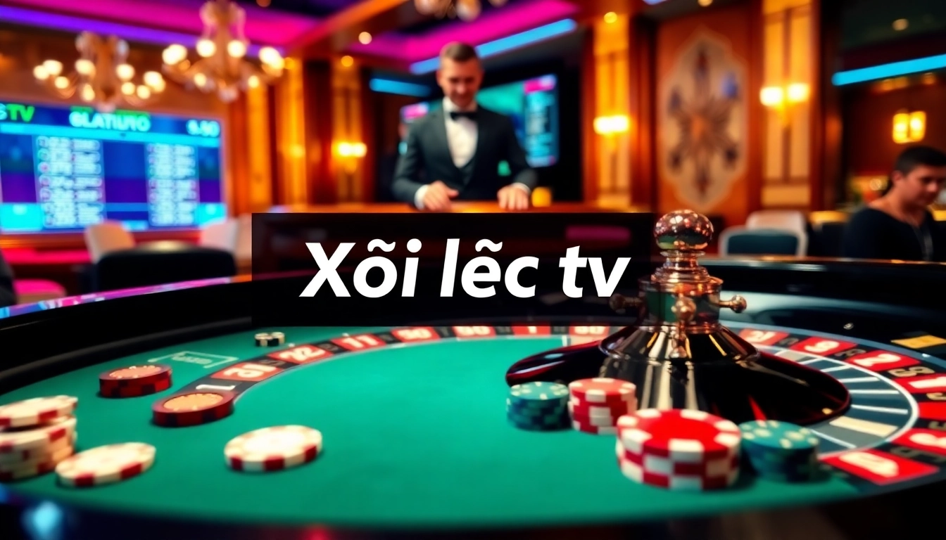 Experience the thrill of Xôi lạc tv with an exciting casino atmosphere featuring roulette and poker.