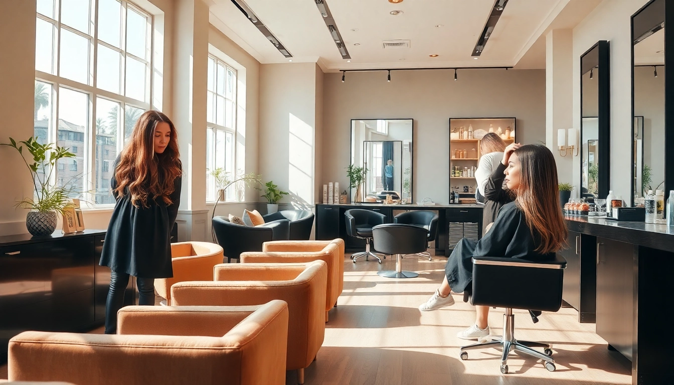 Vibrant hair transformation at a premier San Diego hair salon with skilled stylists.