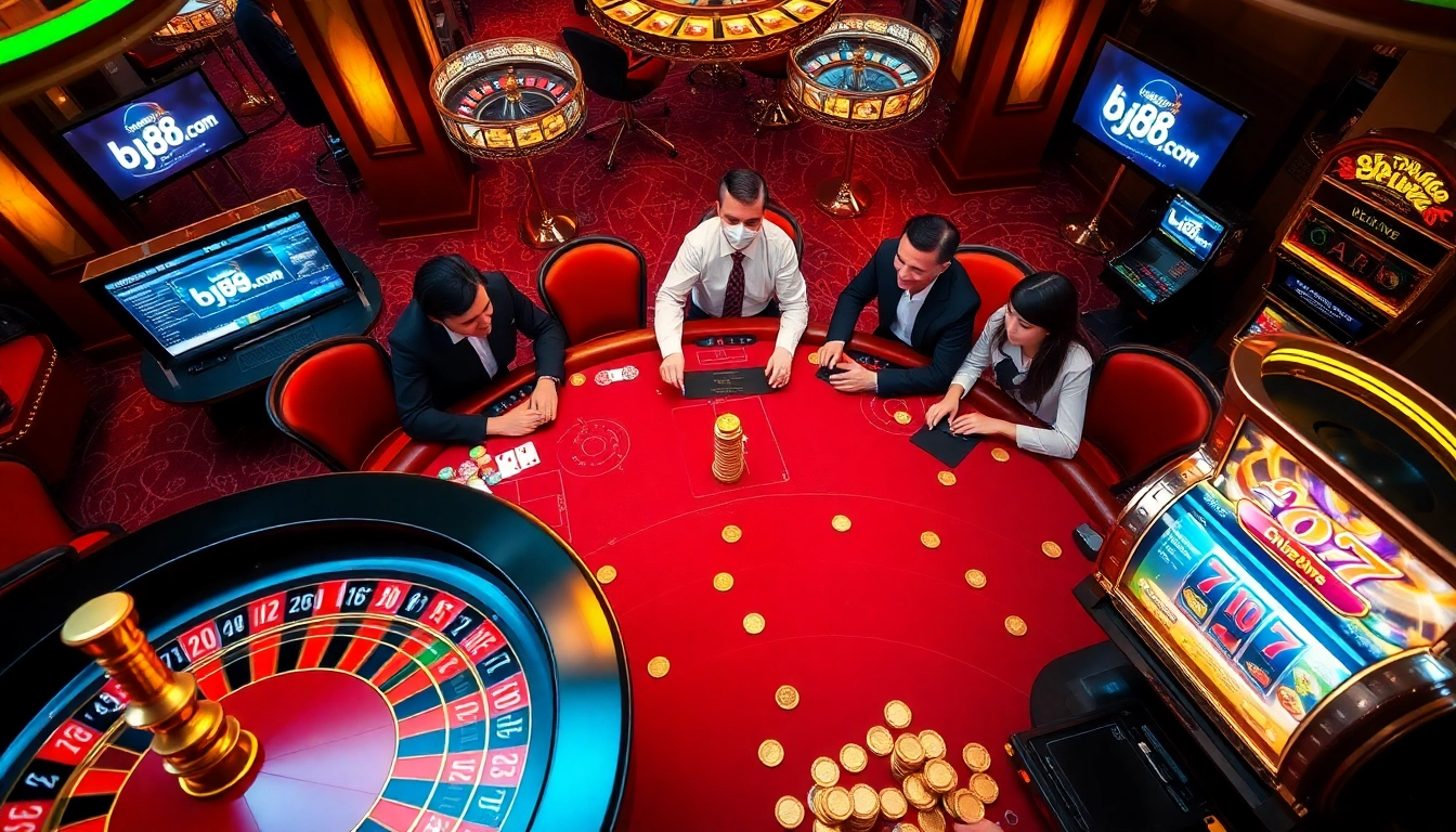 Play challenging games like blackjack and poker at bj88.com with a vibrant casino atmosphere.