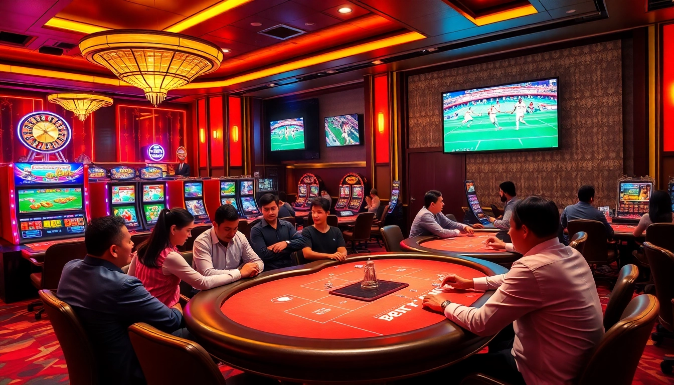Cakhia TV enhances your betting experience with a vibrant casino setting featuring engaging live gameplay.