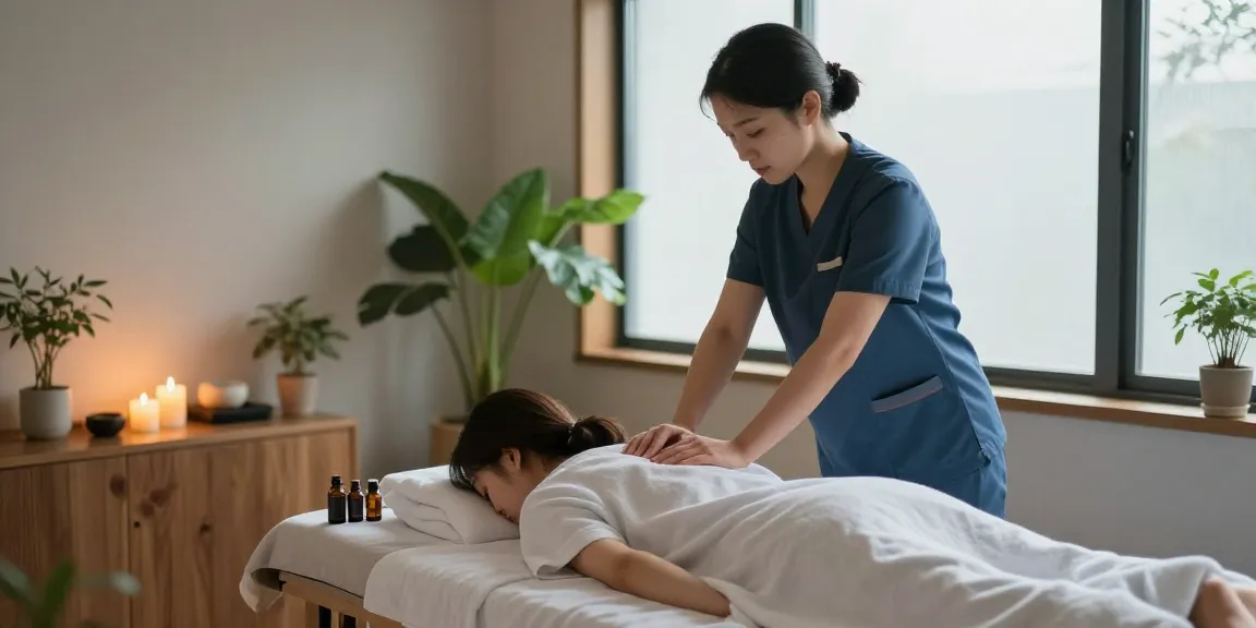 Experience 강서구출장마사지 in a tranquil wellness spa with a professional therapist.