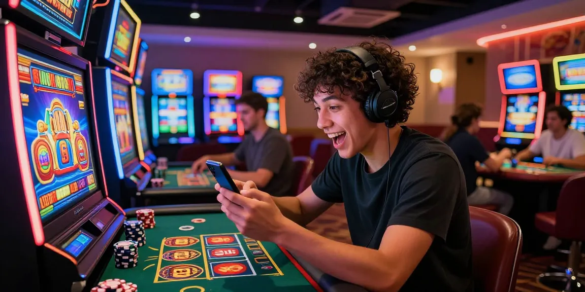 Exciting KO66 mobile gaming experience with vibrant casino games and neon lights