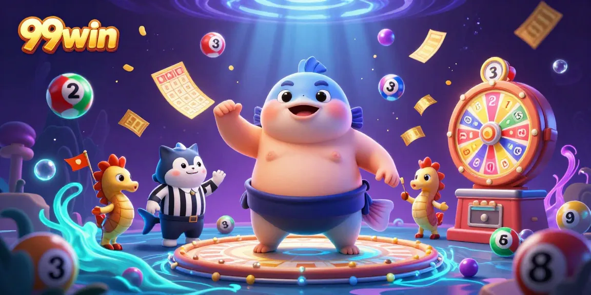 Win big at 99win casino with colorful lottery balls and dynamic gameplay elements.
