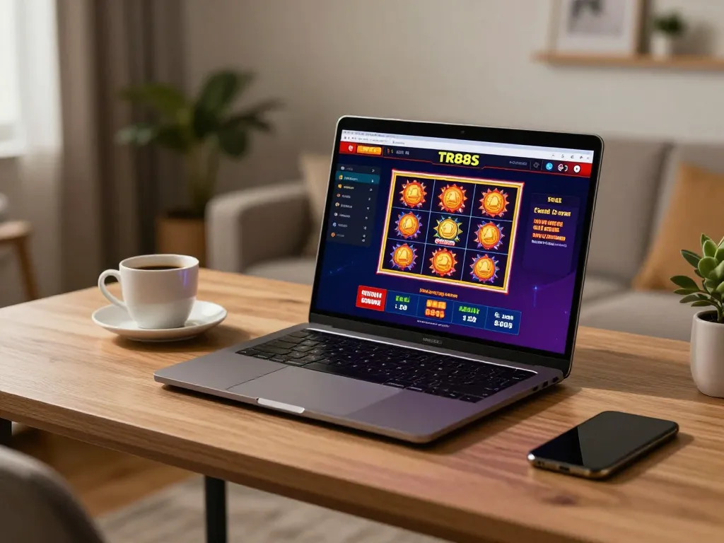 Players enjoy immersive gameplay on TR88S casino platform from a cozy home setting.