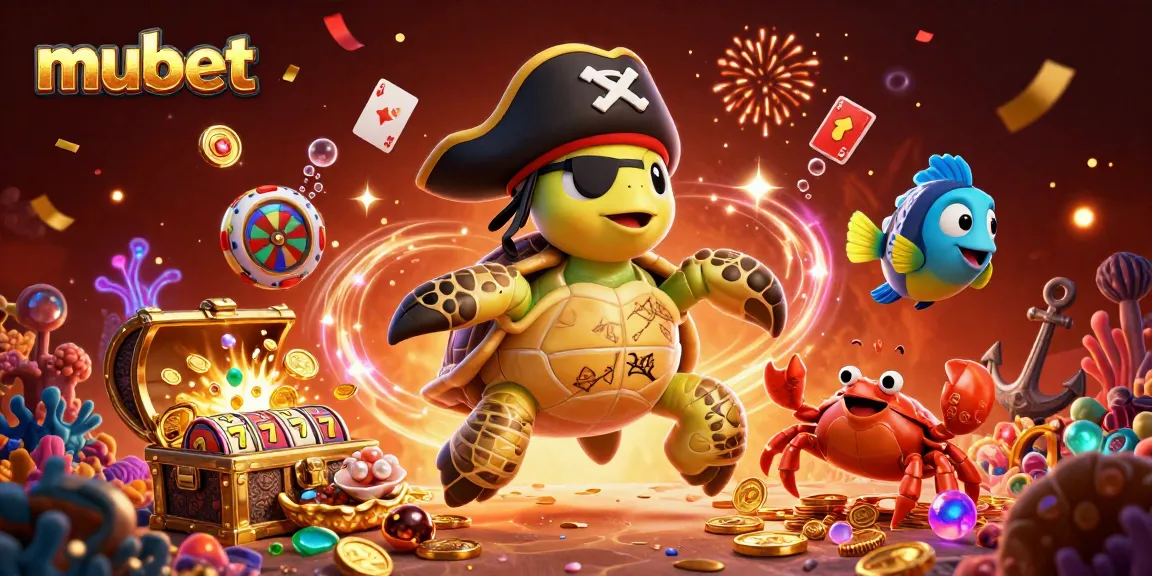Spin and win with mubet in an ultra-detailed 3D casino scene featuring unique characters and vibrant treasures.