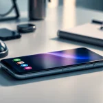 Samsung Galaxy S8 smartphone showcasing its vibrant display and sleek design.