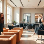 Vibrant hair transformation at a premier San Diego hair salon with skilled stylists.