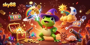 Experience the thrill of sky88 with golden coins and dynamic gameplay elements!