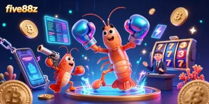Win big at five88z with cartoon mantis shrimp and crypto-inspired casino elements.