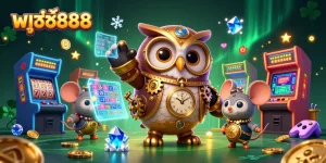 PUSSY888 engages players with vibrant slot games showcased in a dynamic 3D casino environment.