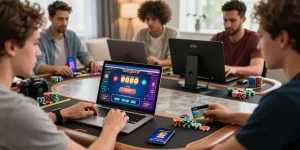 Exciting online casino experience at thegbhouse.co.uk with players enjoying credit card gaming.
