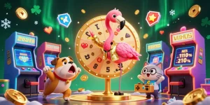 Experience Ga6789's vibrant gaming scene with exciting characters and dynamic casino elements, capturing the thrill of betting.